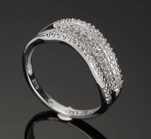 Diamantring, ca. 0.47 ct