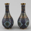 VASER, 2 st, cloisonné, 1900-tal.