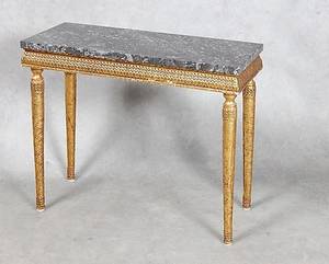 KONSOLBORD, med marmorskiva, 1900-tal.