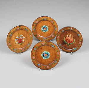 TALLRIKAR, trä, bomärkta, 171800-tal.