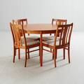 Matgrupp i teak 1960-tal