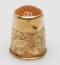 FINGERBORG, 18k guld, vikt ca 3 gr.