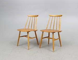 STOLAR, ett par, Fanett, Ilmari Tapiovaara, Edsbyn verken.