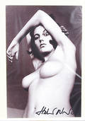 HELMUT NEWTON. signerat foto, kvinnostudie.