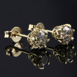 Par brillant ørestikker ca. 1.00 ct.