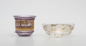 SKÅL samt VAS, glas, 18001900-tal.