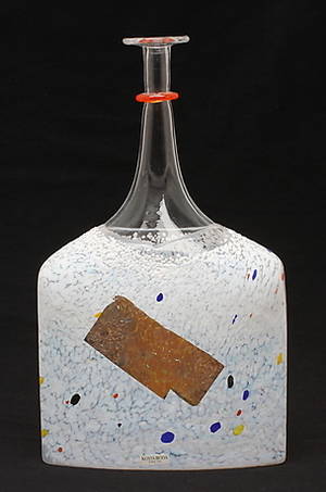 FLASKAVAS, glas, Bertil Vallien, Kosta Boda.