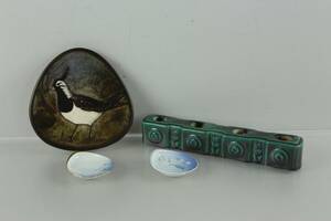 UNDERLÄGG, Munk, adventsljusstake, samt nålfat, bl.a. Måsen, Bing  Gröndahl