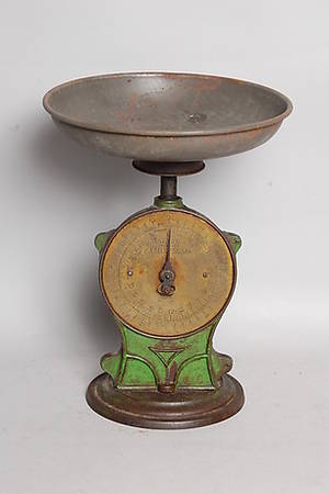 HUSHÅLLSVÅG, gjutjärn, Silverstars, 18-1900-tal.