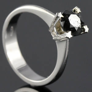 Solitaire ring ca. 1.29 ct.