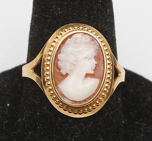 CAMÉRING, 18k guld, vikt ca 2 gr.