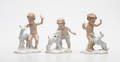 FIGURINER, 3 st, porslin, Wallendorf, 1900-tal.