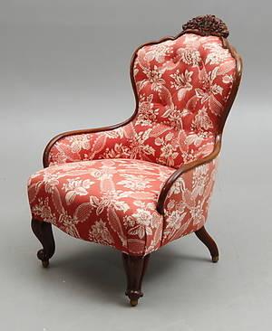 EMMAFÅTÖLJ, 1800-talets slut.