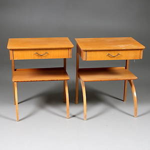 SÄNGBORD, ett par, 1940-tal.