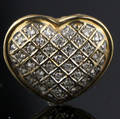 Diamant hjerte vedhæng.