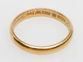RING, 23k guld, vikt ca 5,5 gr.