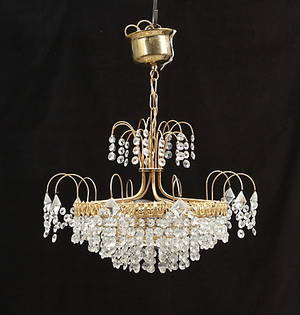 TAKLAMPA med prismor 1900-talets slut.