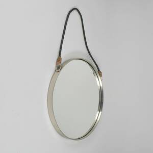 Spegel, Metall  läderband