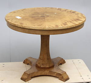 SALONGSBORD, björkfanér, Karl-Johanstil, 192030-tal.