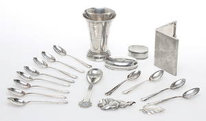 PARTI SILVER, Total vikt ca 404 gram.