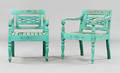 KARMSTOLAR, ett par, orientaliska, 1900-tal.