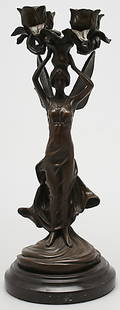 FERRYLJUSSTAKE  i brons. 1900-tal.