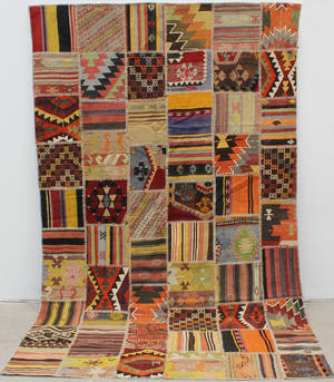 Kelim, Handsydd Patchwork, 323x200