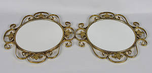 SPEGLAR, 1 par, mässing.