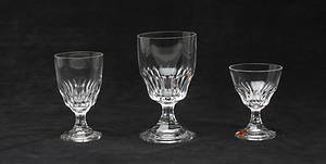 SERVISDELAR, glas, 29 delar, Skruf, 1900-tal.