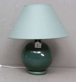 BORDSLAMPA, glaserat stengods, Kostka, Frankrike.