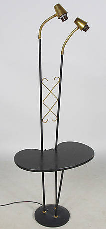 GOLVLAMPA MED BLOMSTERHYLLA, 1950-tal.
