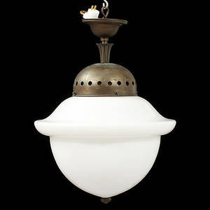 TAKARMATUR, patinerad metall med vit glasmassa, Art-déco 1920-30-tal.