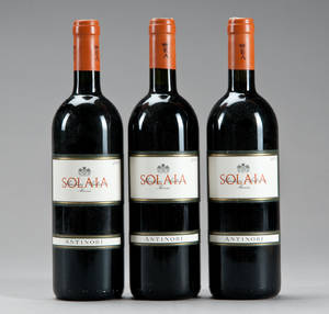 3 fl. Marchesi Antinori Solaia 2001Italien.