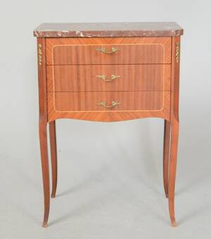 Stilbyrå med marmorskiva