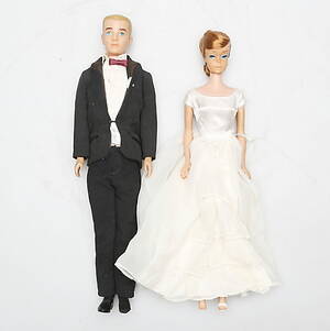 DOCKOR 2 st,sannolikt Barbie 1960-tal.
