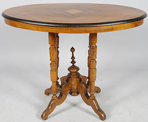 SALONGSBORD, mahogny, nyrenässans.