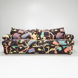 Soffa mönstrad textil
