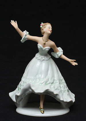 FIGURIN, Porslin, Wallendorf, 1900-tal.