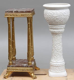 PIEDESTALER, 2 st, 1900-tal.