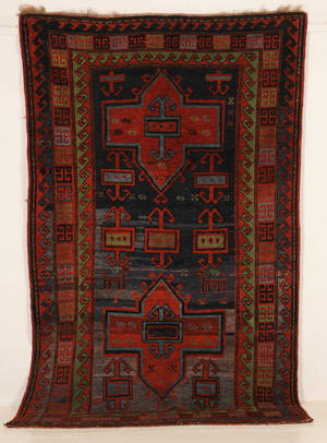 Kurdisk Kazak tæppe, 248x163 cm.