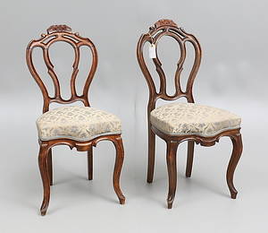 STOLAR, ett par, nyrokoko, 18-1900-tal.