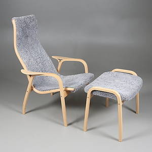 FÅTÖLJ med FOTPALL, Lamino, Yngve Ekström, 2008.