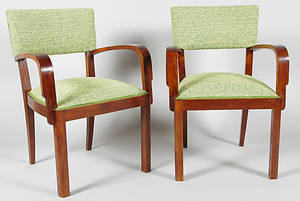 KARMSTOLAR, 1 par, Art Deco.