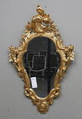 SPEGEL, förgylld, rokokostil, 1900-tal.