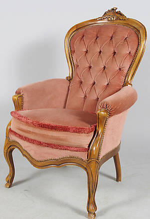 FÅTÖLJ, rokokostil, 1900-tal.