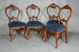 STOLAR 4 st nyrokoko, 1800-tal.