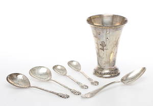 PARTI SILVER, 6 delar, 18  1900-tal.