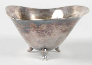SKÅL PÅ FÖTTER, silver, Danmark.