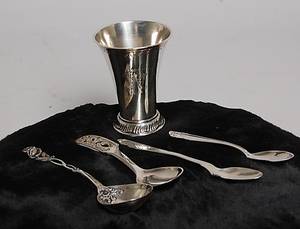 SILVER, 5 delar, vikt 112 g.
