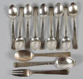 BESTICK, silver, Rosenholm, 12 delar.